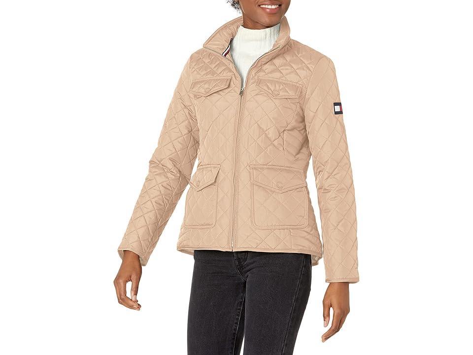 Tommy Hilfiger Womens Quilted Zip-Up Jacket Product Image