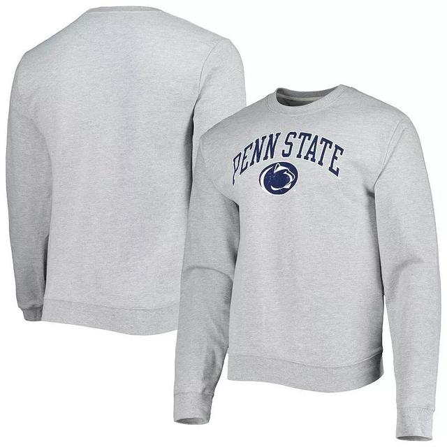 Mens League Collegiate Wear Heather Gray Penn State Nittany Lions 1965 Arch Essential Lightweight Pullover Sweatshirt Product Image