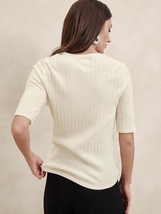 Nezha Merino Ribbed Sweater Product Image