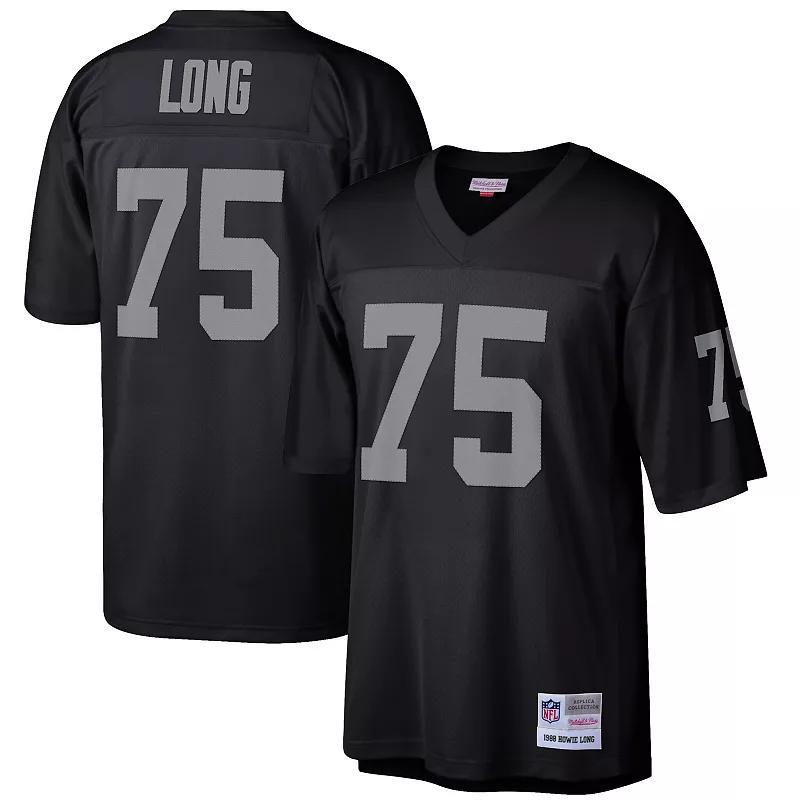 Mens Mitchell & Ness Howie Long Black Las Vegas Raiders Retired Player Legacy Replica Jersey Product Image