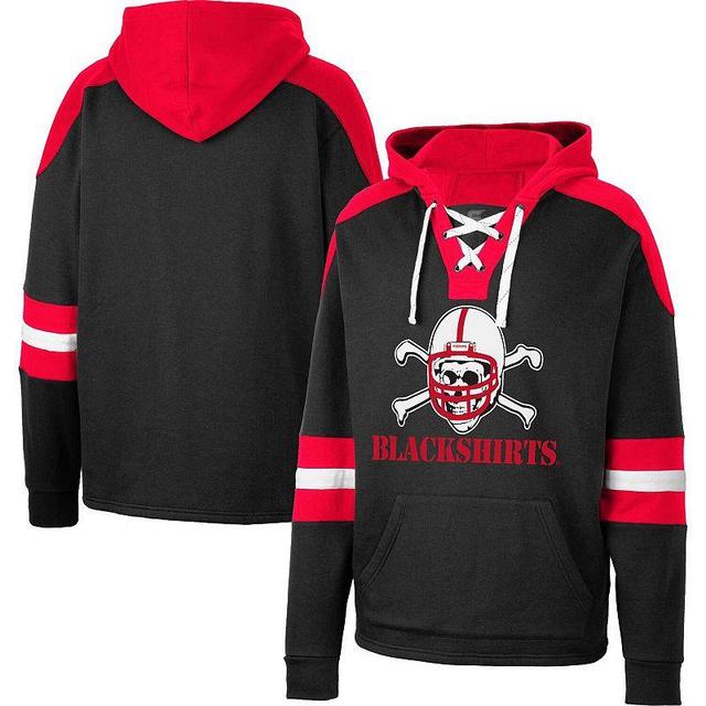 Mens Colosseum Nebraska Huskers Lace-Up 4.0 Pullover Hoodie Product Image