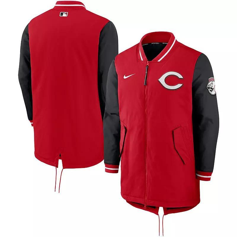 Mens Nike Red Cincinnati Reds Dugout Performance Full-Zip Jacket Product Image