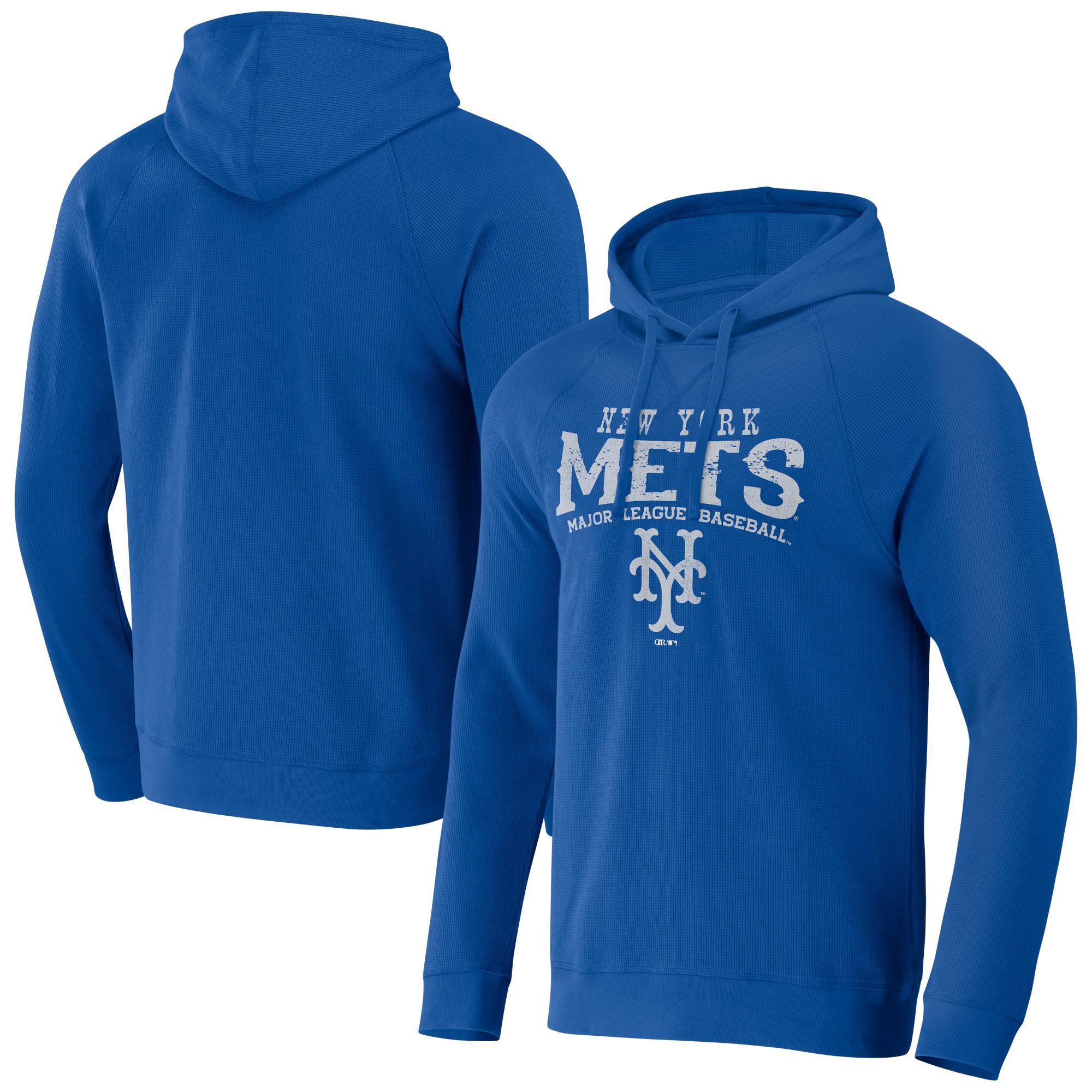 Mens Darius Rucker Collection by Fanatics Royal New York Mets Waffle-Knit Raglan Pullover Hoodie Product Image