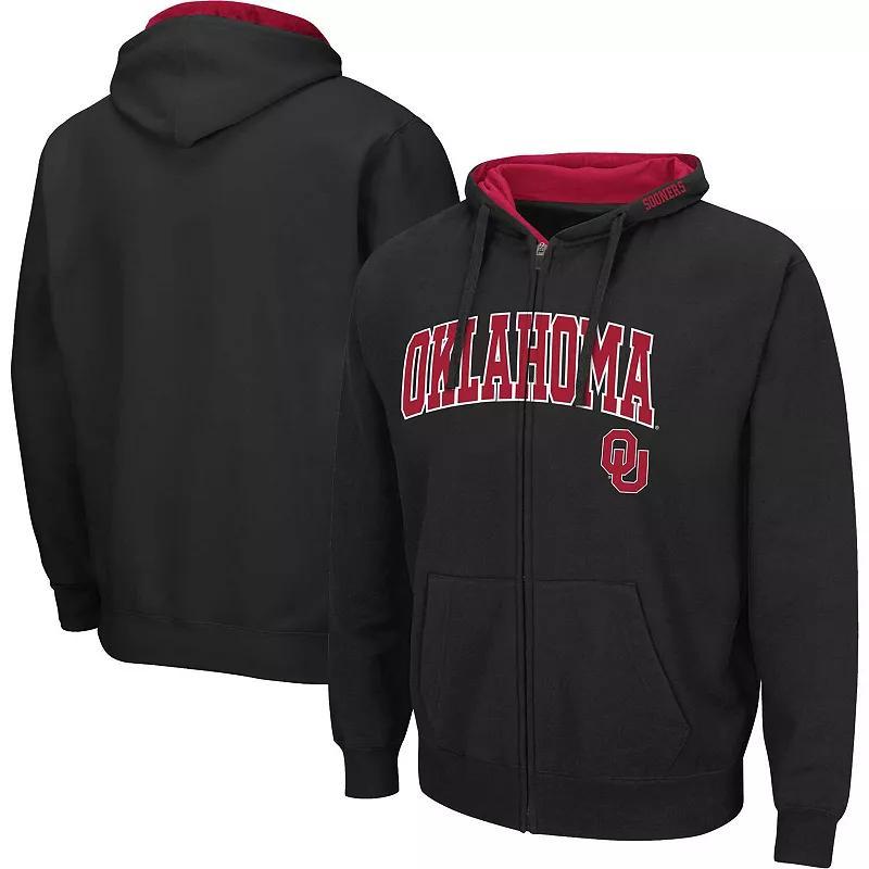 Mens Colosseum Oklahoma Sooners Arch & Team Logo 3.0 Full-Zip Hoodie Product Image