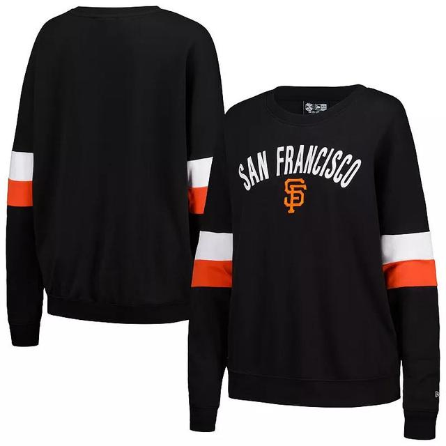 Womens New Era San Francisco Giants Game Day Crew Pullover Sweatshirt Product Image