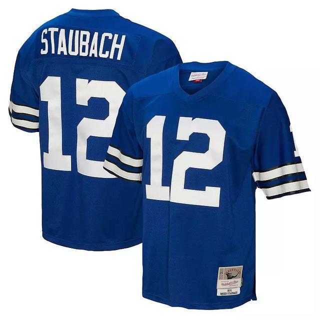 Mens Mitchell & Ness Roger Staubach Navy Dallas Cowboys Big & Tall 1971 Legacy Retired Player Jersey Product Image