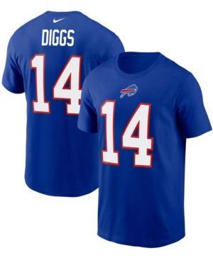 NIKE Men's Stefon Diggs Royal Buffalo Bills Player Name And Number Long Sleeve T-shirt Product Image