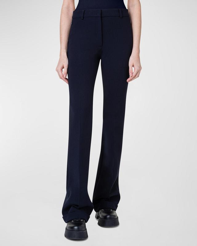 Marisa Wool Pants with Rolled Cuffs Product Image