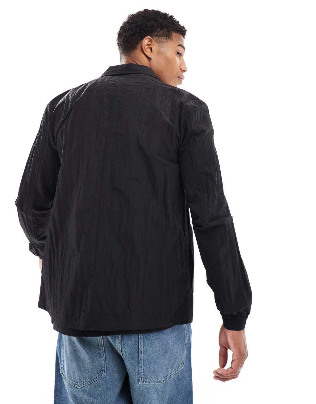 Marshall Artist Nevado overshirt in black  Product Image