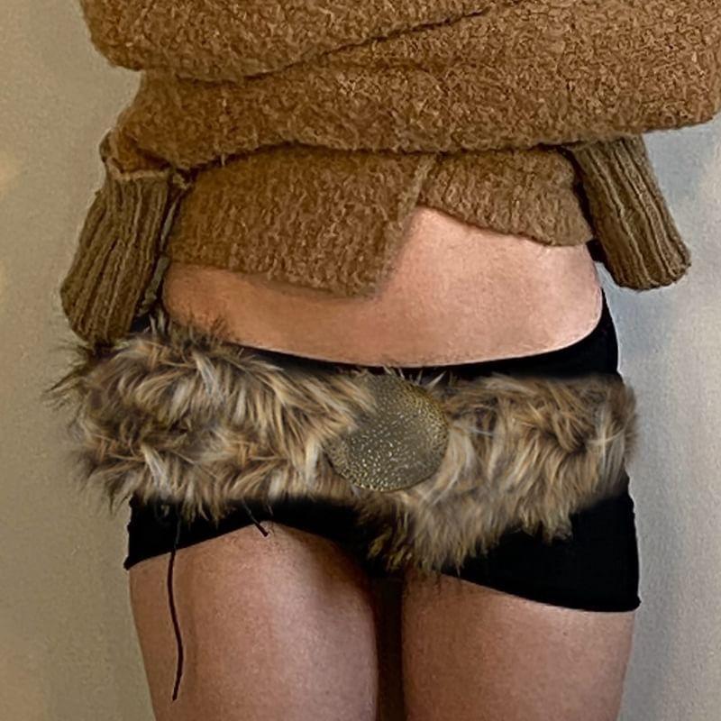 Faux Fur Belt Product Image