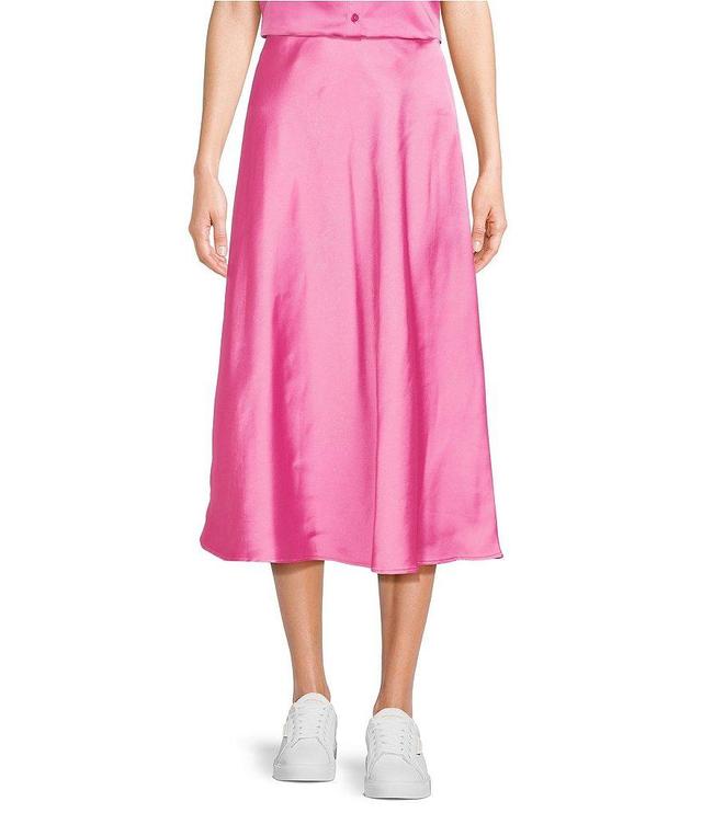 GB Satin Midi Skirt Product Image