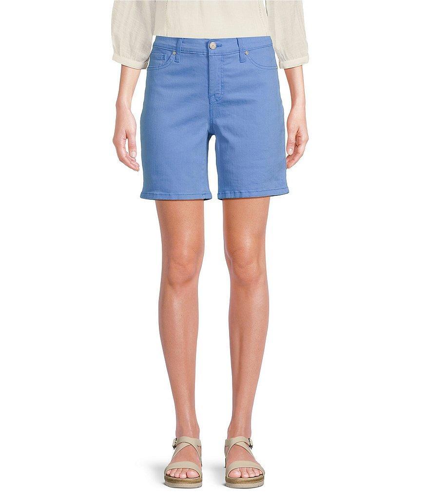 Code Bleu Chelsea High Rise 5 Pocket Stretch Denim Shorts Product Image