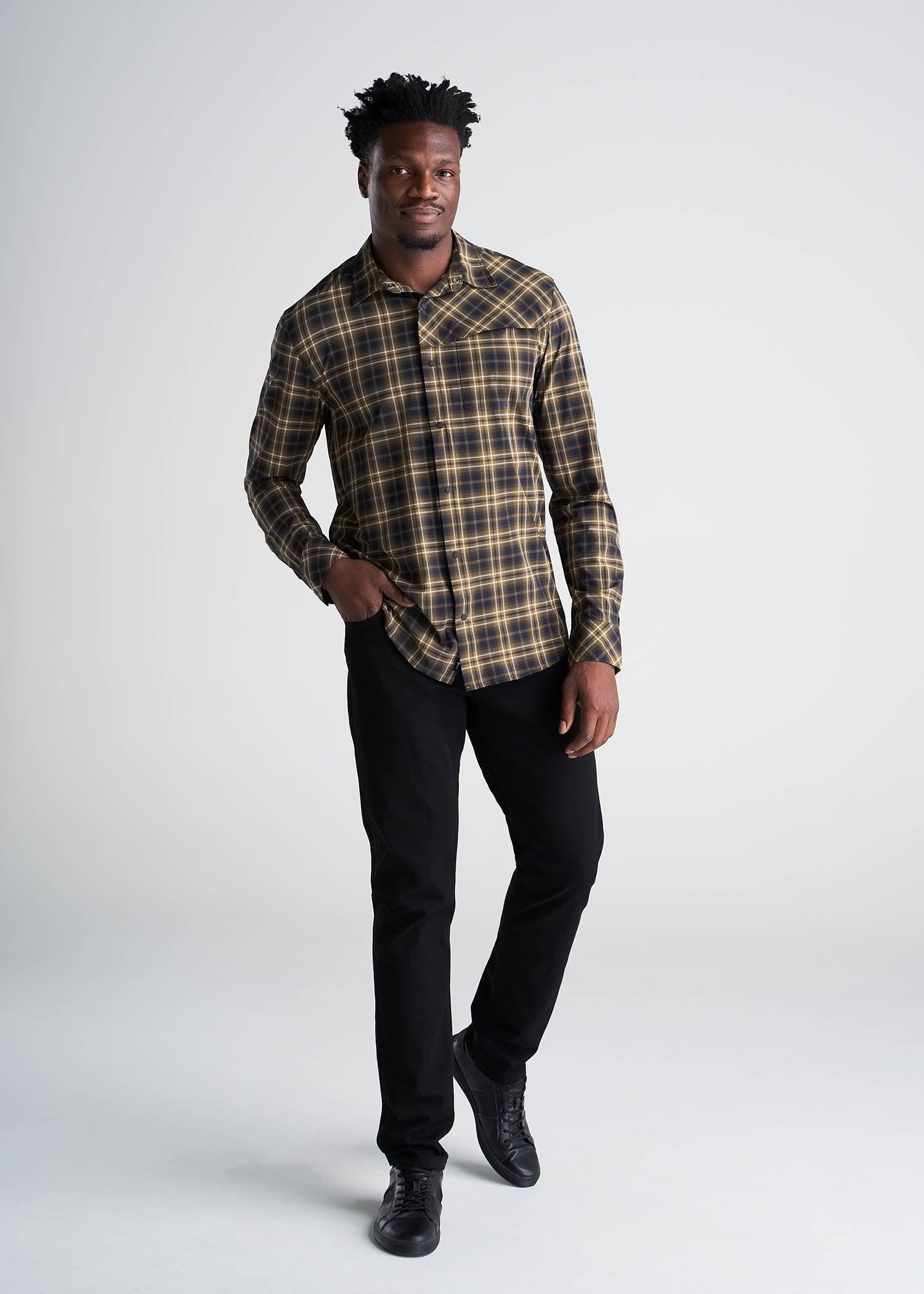 Tall Men's Ultra Lightweight Snap-Front Shirt in Cedarwood Product Image