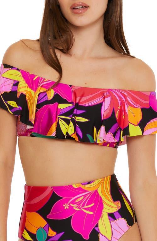 Womens Solar Floral Bandeau Bikini Top Product Image