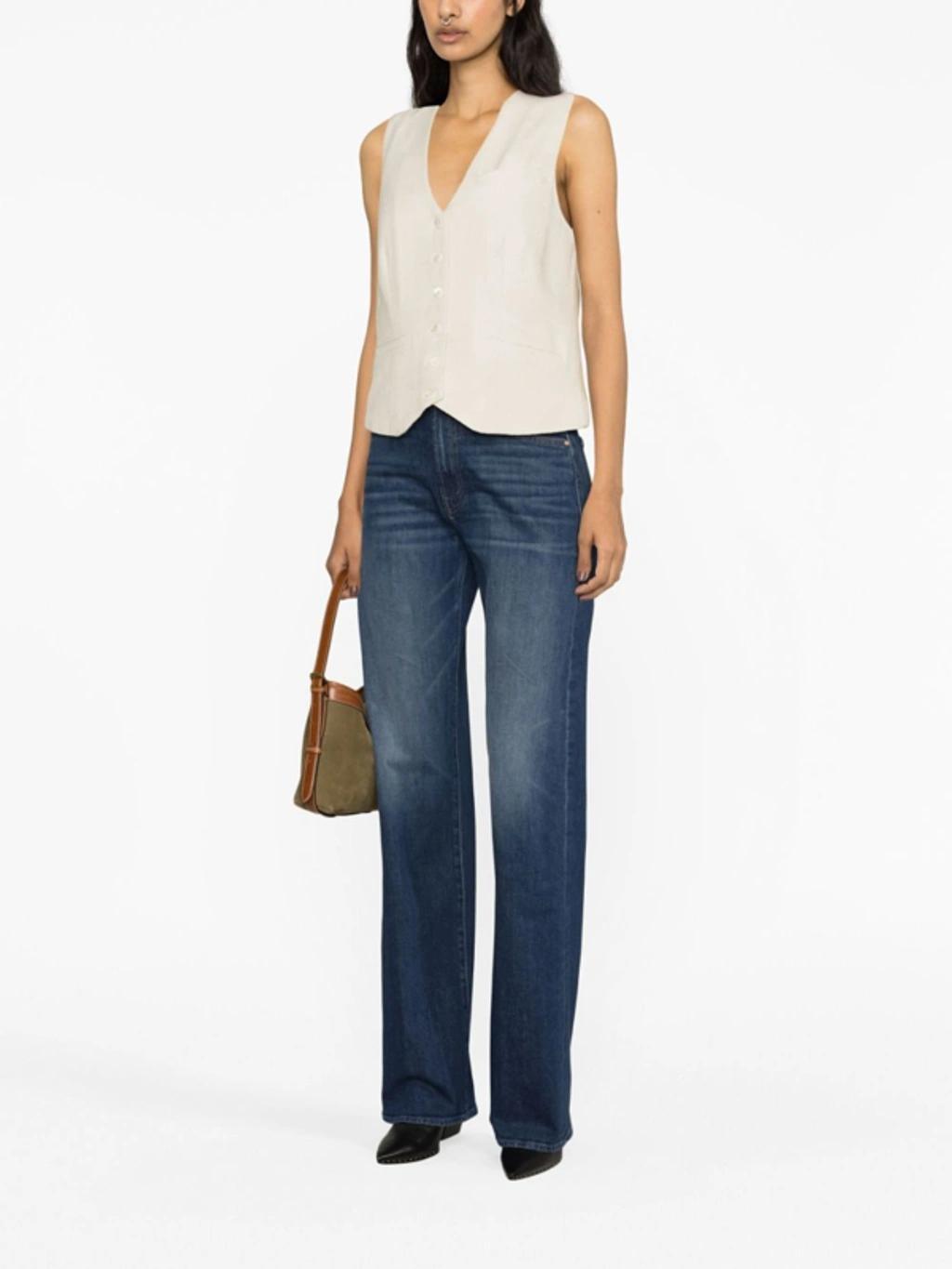 High-waist Wide-leg Jeans In Blue Product Image