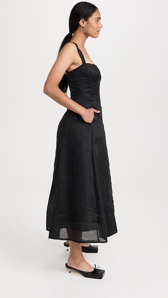 BARDOT Adaline Corset Midi Dress | Shopbop Product Image