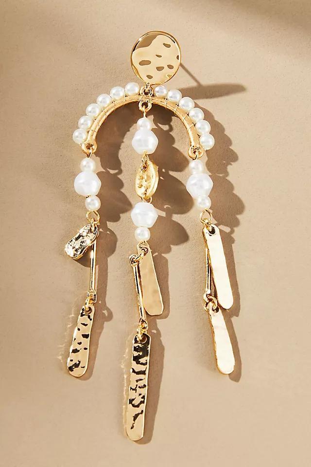 Western Pearl Drip Earrings Product Image