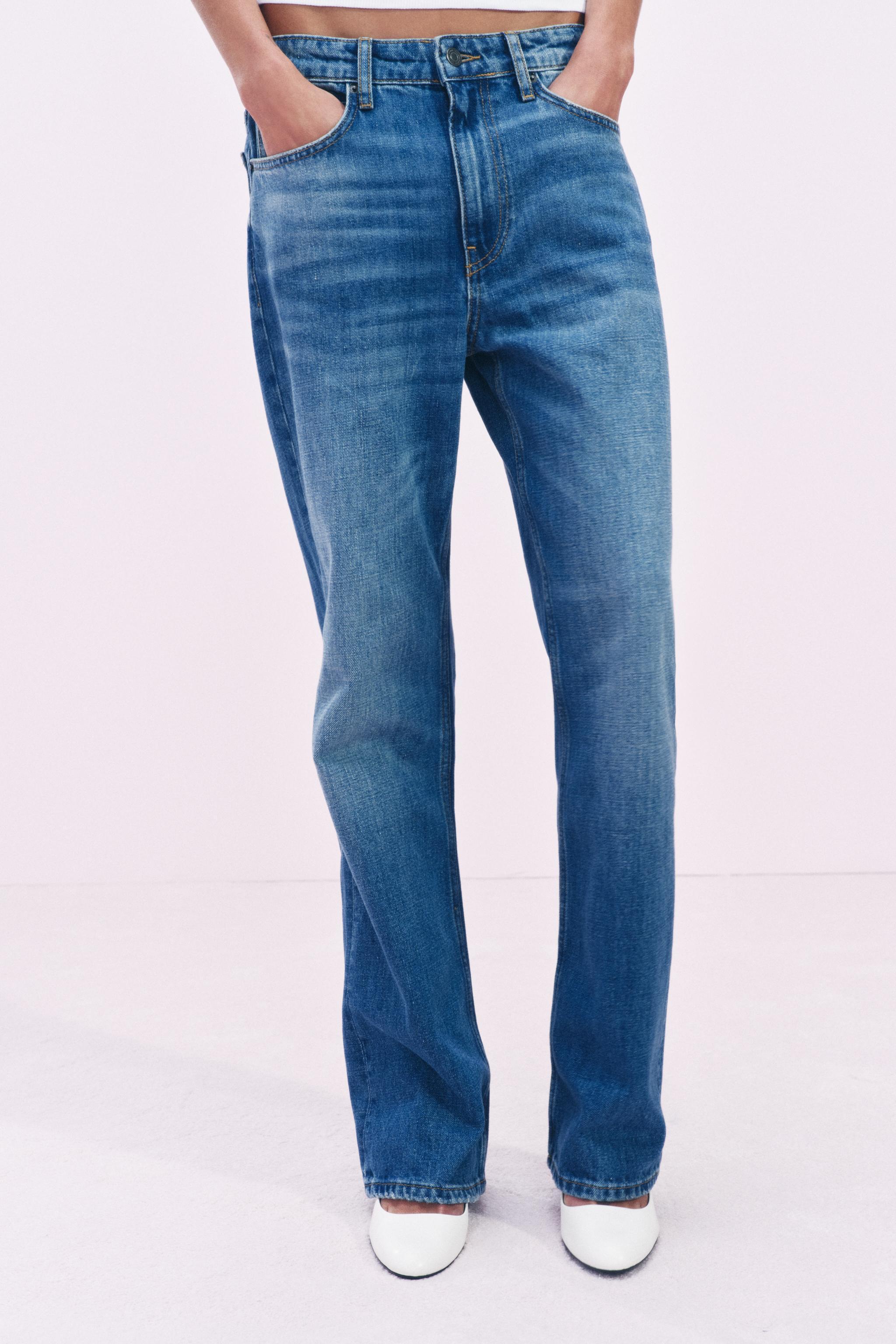 STRAIGHT CUT MID RISE JEANS ZW COLLECTION Product Image