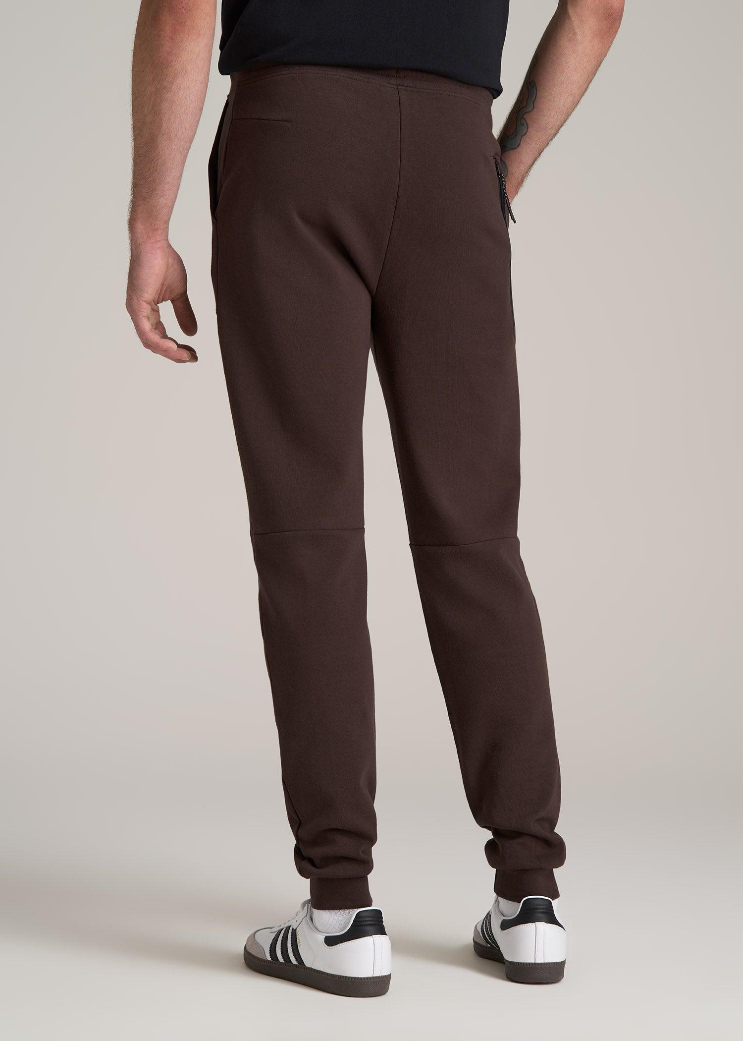 Tall Men's Utility Fleece Joggers in Espresso Male Product Image