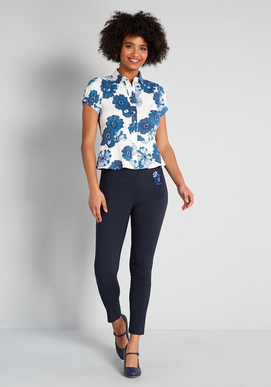 ModCloth x Collectif Beauty of All Things Button-Up Blouse Product Image