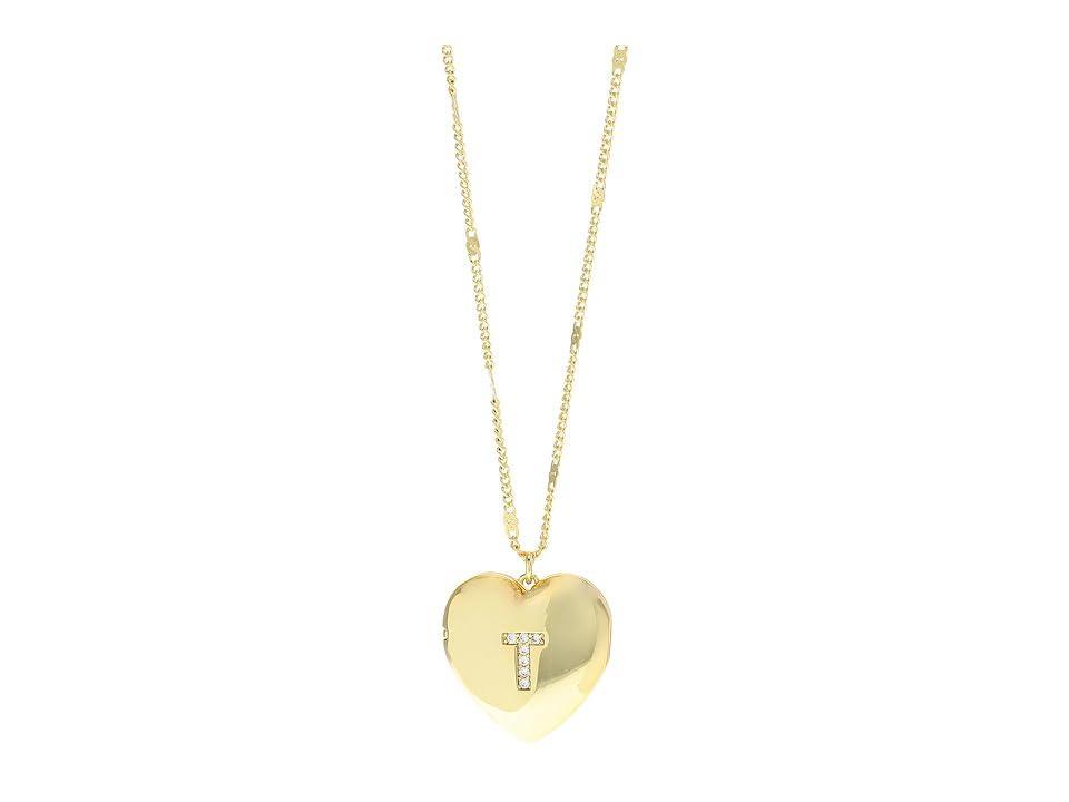 Kate Spade New York J Heart Locket (Clear Necklace Product Image