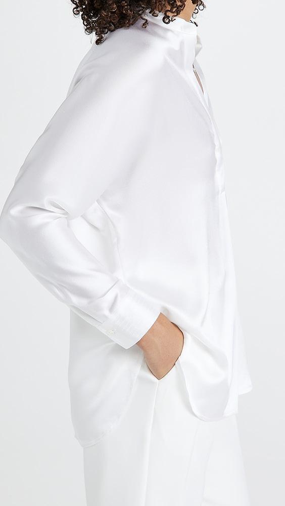 Vince Band Collar Blouse | Shopbop Product Image