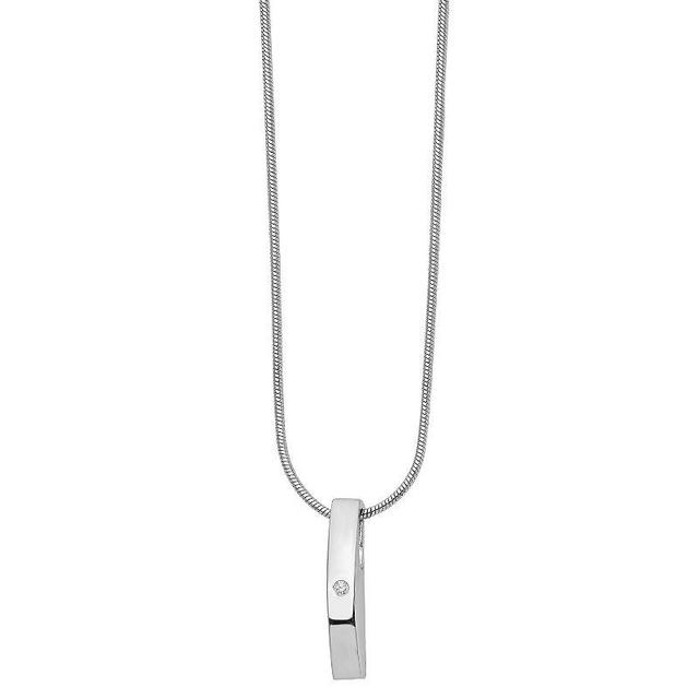 White Ice Sterling Silver Diamond Accent Necklace, Womens Product Image