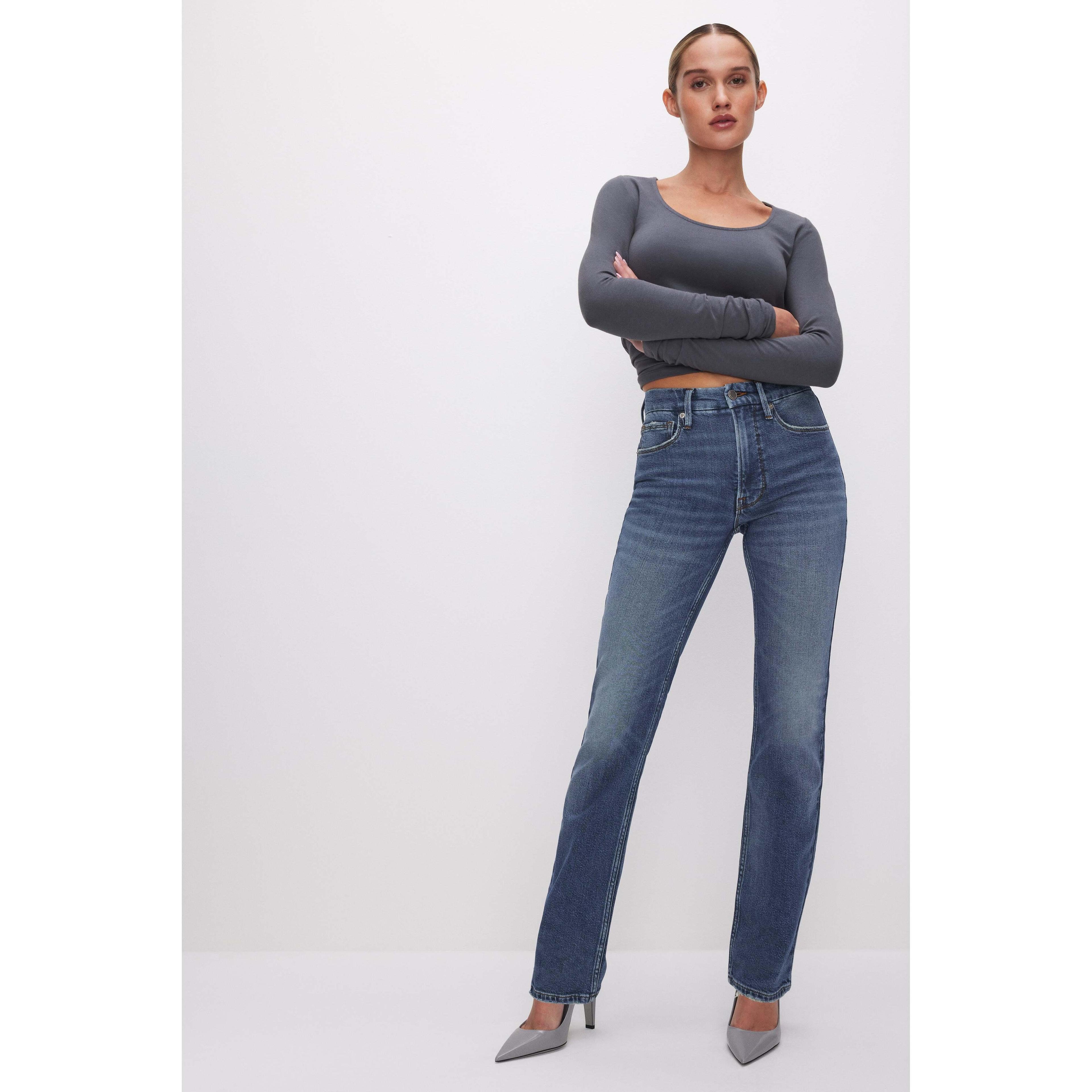 Womens Good Icon Straight Jeans | Indigo, Size 6 | Good American by Khlo Kardashian Product Image