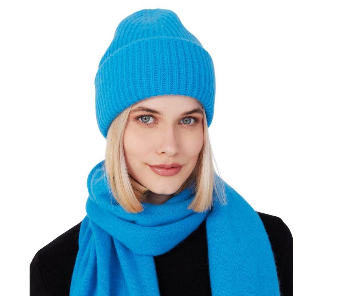 Style Republic 100% Pure Cashmere Chunky Knit Womens Beanie Product Image