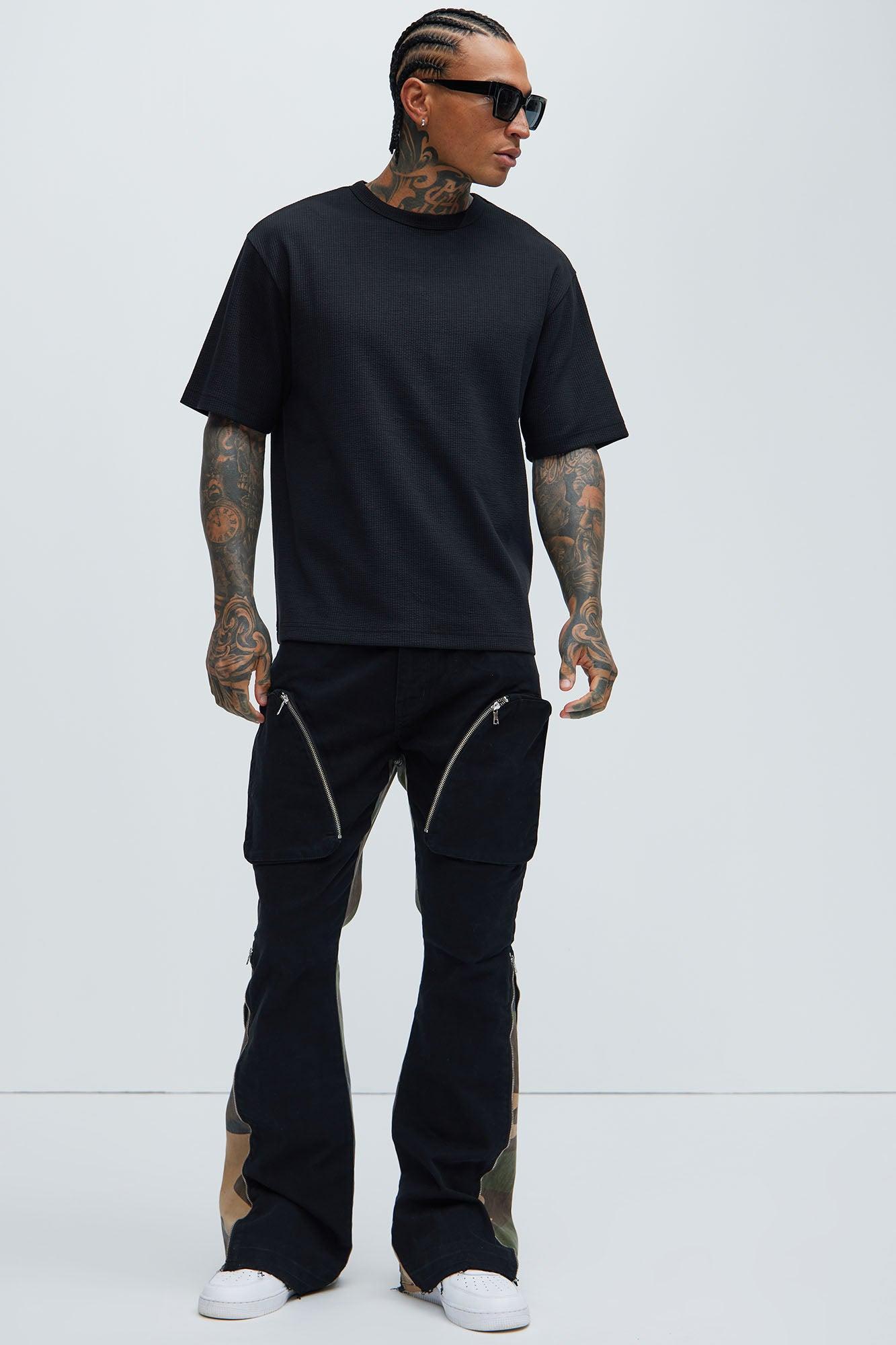 Burke Textured Tee - Black Product Image