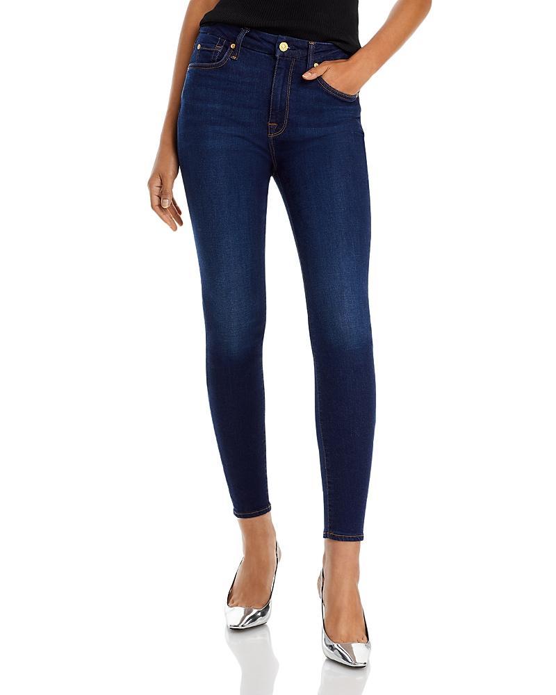 Womens The High-Rise Ankle Skinny Jeans Product Image