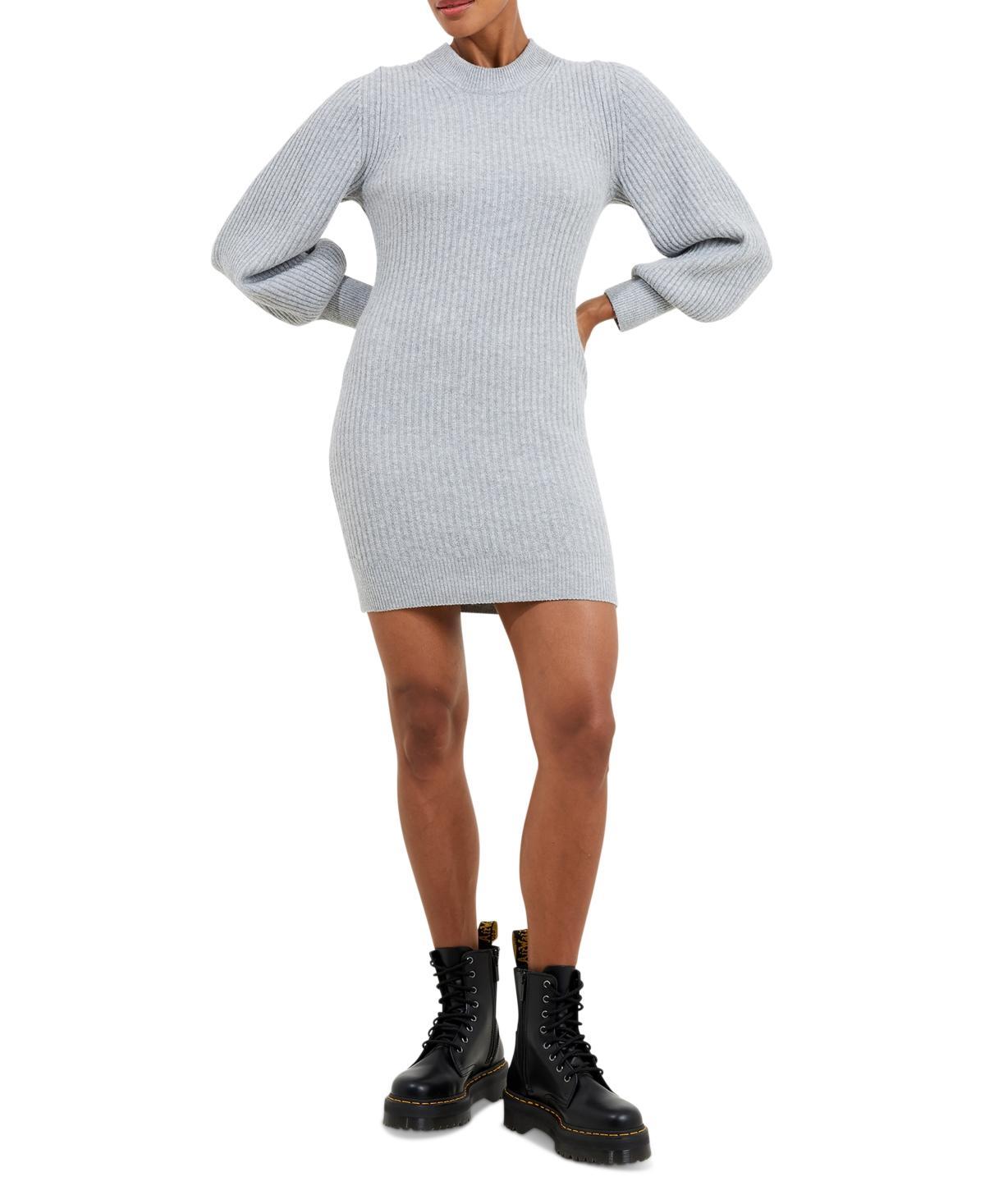 French Connection Womens Vhari Ribbed Crewneck Dress Product Image