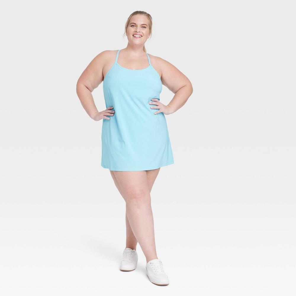 Womens Flex Strappy Active Dress - All In Motion Light Blue 3X Product Image