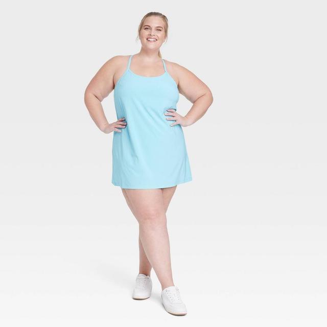 Womens Flex Strappy Active Dress - All In Motion Light Blue 3X Product Image