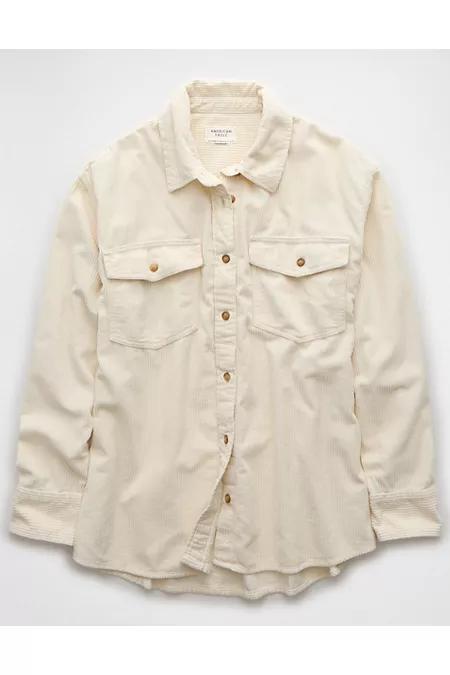 AE Oversized Corduroy Shacket Women's Product Image