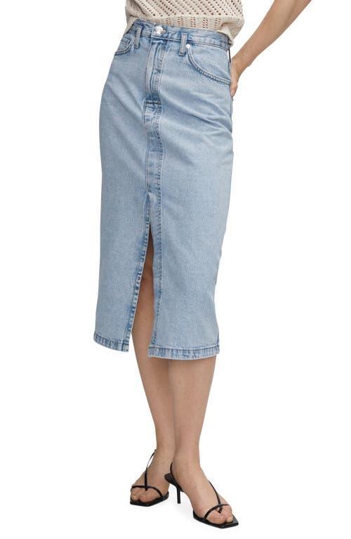 MANGO Denim Midi Skirt Product Image