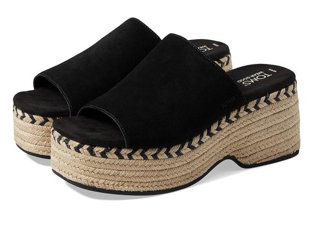 TOMS Lailam Espadrille Platform Slide Sandal Product Image