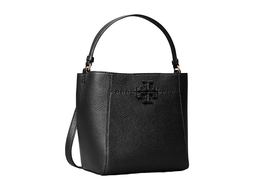 Tory Burch McGraw Small Leather Bucket Bag Product Image