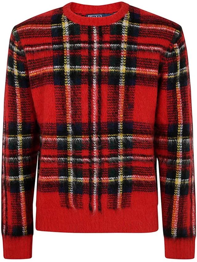 POLO RALPH LAUREN Long Sleeves Pullover Plaid In Red Product Image