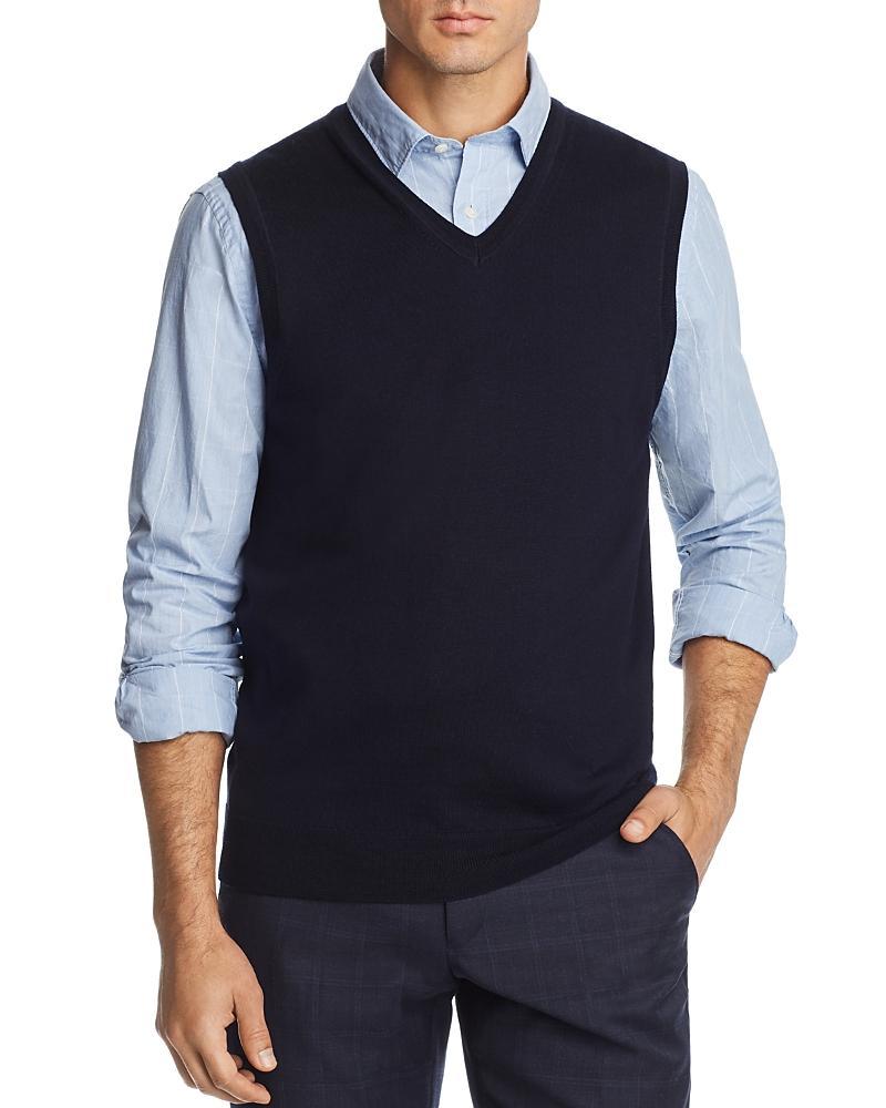 The Mens Store at Bloomingdales V-Neck Merino Wool Vest - Exclusive Product Image