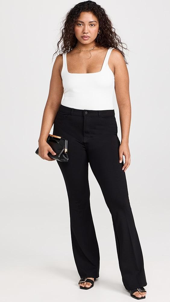 L'AGENCE The Marty High Rise Flare Ponte Pants | Shopbop Product Image