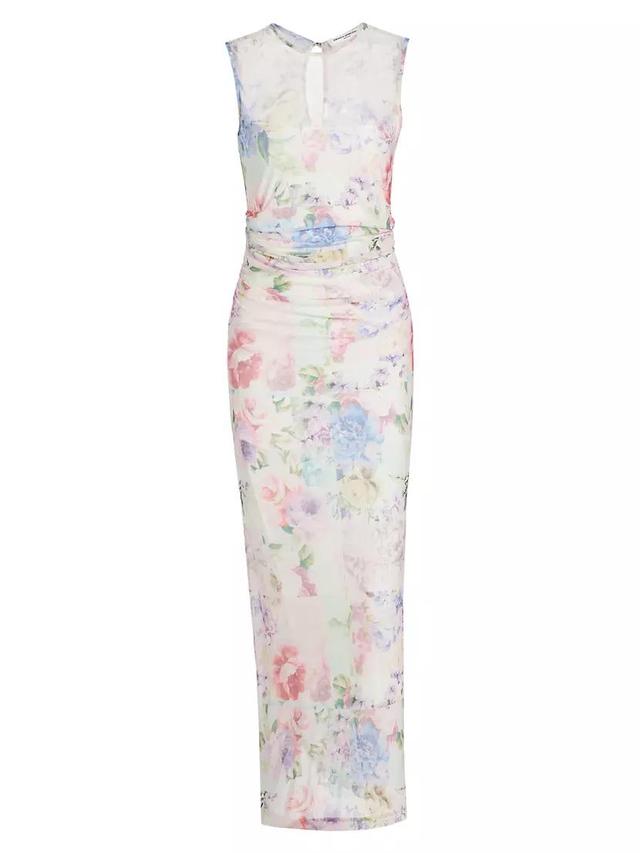 Lyle Floral Ruched Midi-Dress Product Image