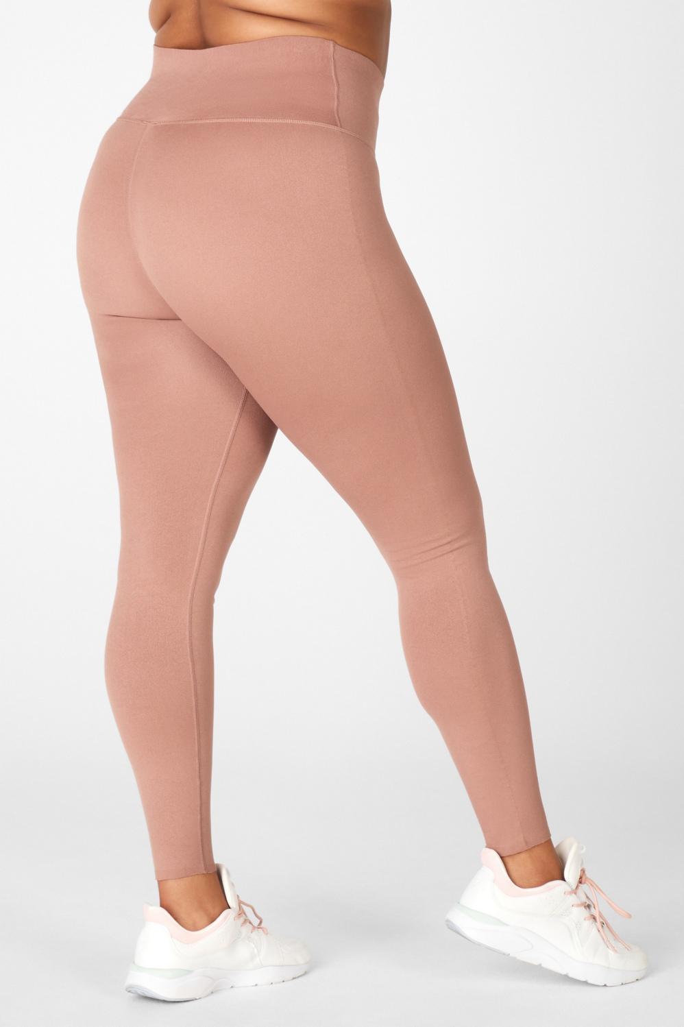 Fabletics High-Waisted SculptKnit Legging Womens pink plus Size 3X Product Image