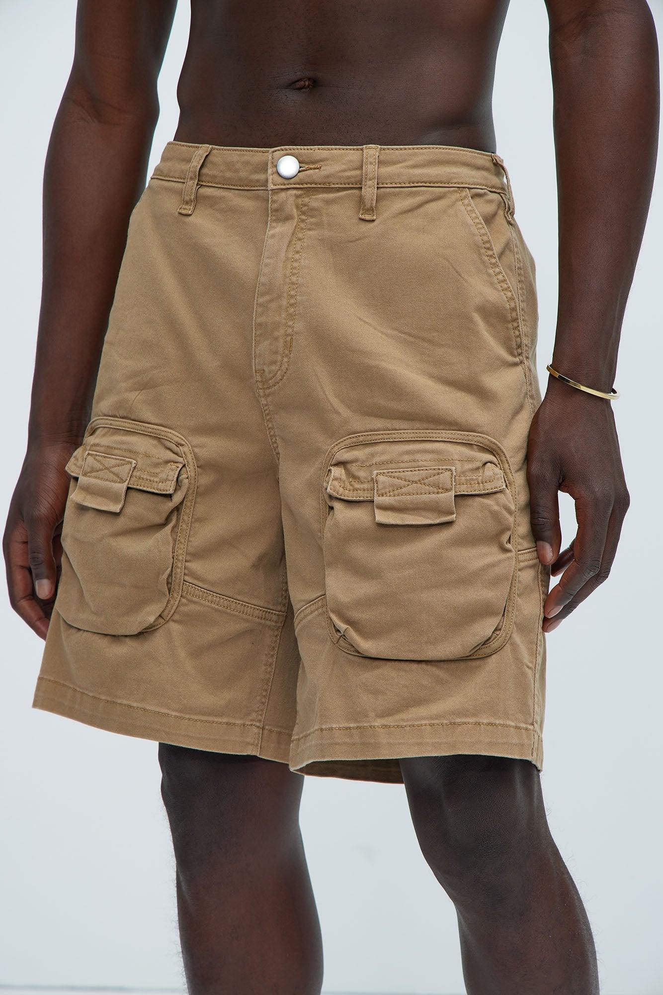 Hawk Cargo Relaxed Shorts - Khaki Product Image