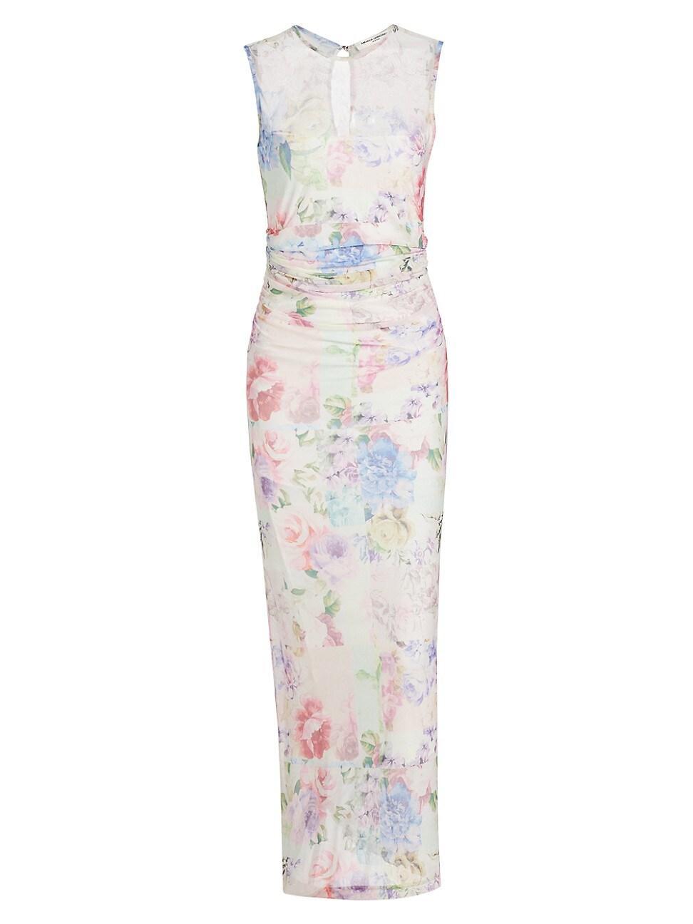 Womens Lyle Floral Ruched Midi-Dress Product Image