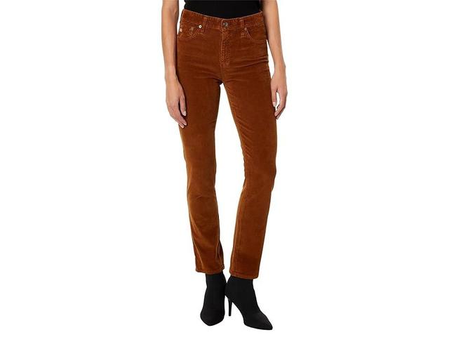 AG Jeans Mari High-Waist Slim Straight Leg Jeans in 1 Year Sulfur Caramel (1 Year Sulfur Caramel) Women's Jeans Product Image