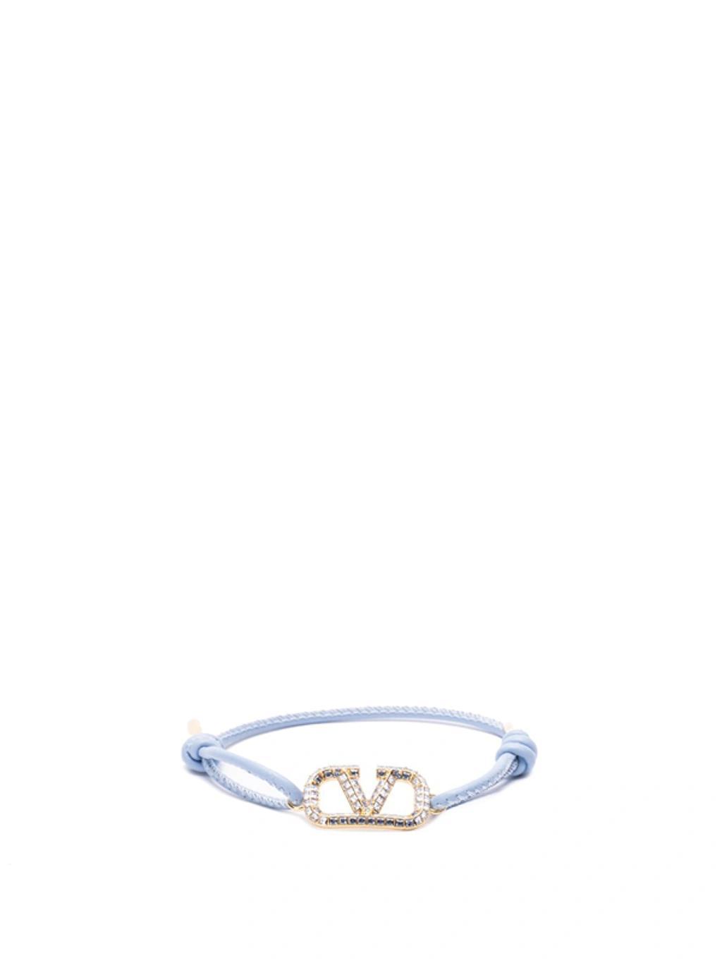 `vlogo Signature Strass` Bracelet In Blue Product Image