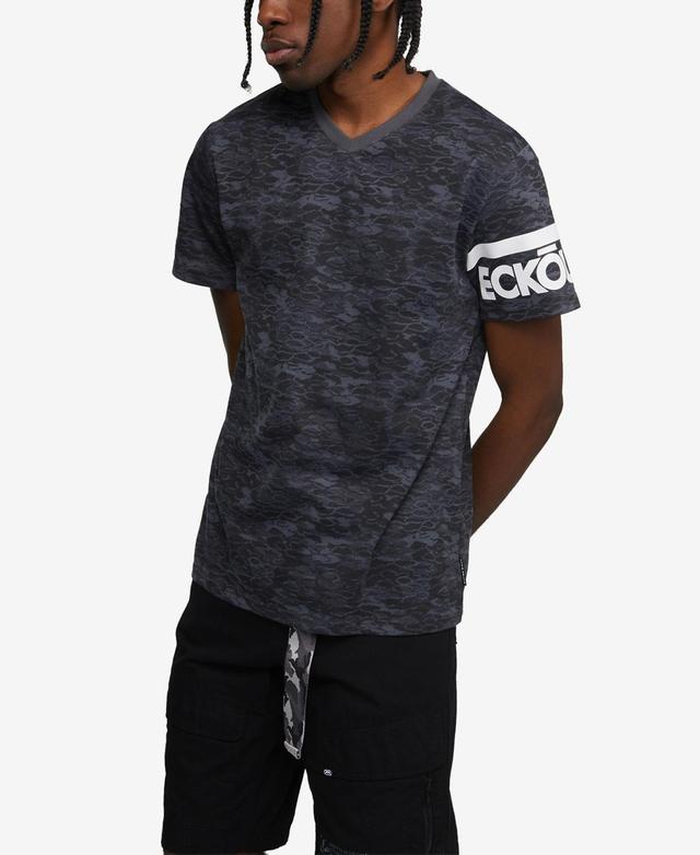 Ecko Unltd Mens Short Sleeve Madison Ave V-Neck T-shirt Product Image