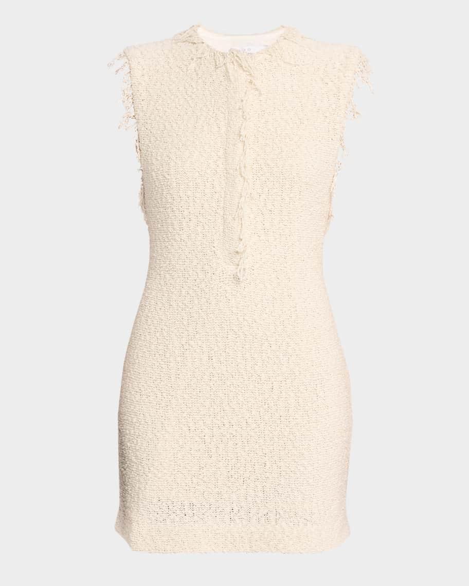 Solai Textured Sleeveless Mini Dress Product Image