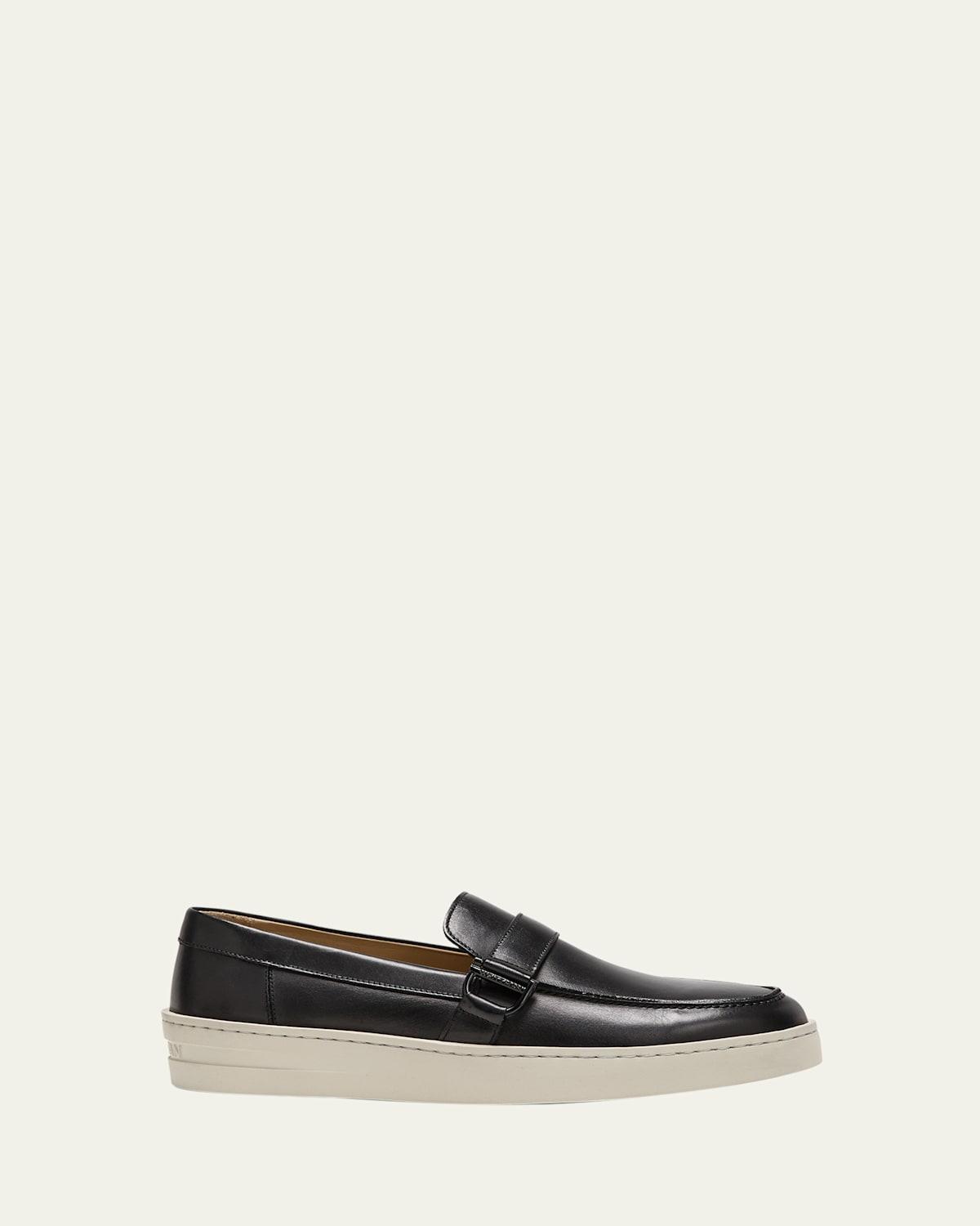 Men's Hamptons Leather Buckle Loafers Product Image